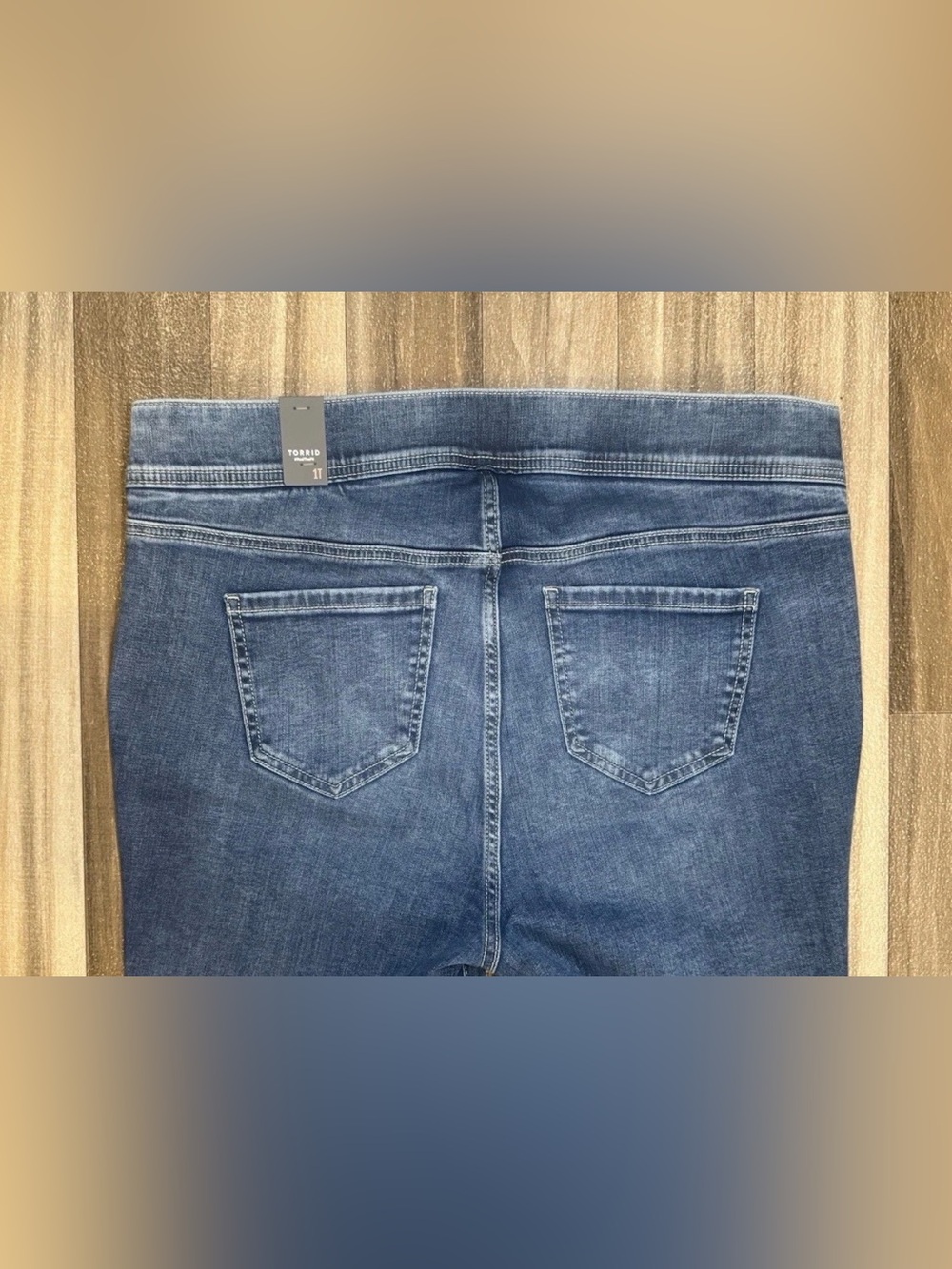 NEW Torrid Womens Size 1XT Lean Jean Slim Boot Super Soft Pull On 36x33 - Picture 5 of 9